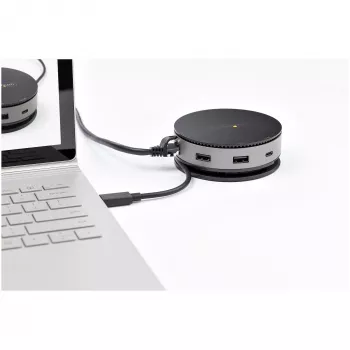 StarTech.com USB C Multiport Adapter - USB 3.1 Gen 2 10Gbps Type-C Mini Dock z 4K 60Hz HDMI/DisplayPort or 1080p VGA - 75W PD Passthrough, 3-Port USB Hub, GbE - Mobile Docking Station