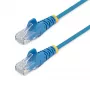 StarTech.com 3 m kabel CAT6 - Smukły - Złącza RJ-45 bez zaczepów - Niebieski