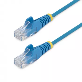 StarTech.com 2.5 m Kabel CAT6 - cienki - Złącza RJ45 bez zaczepów - Niebieski