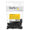 StarTech.com 50 szt. nakrętek klatkowych i śrub 10-32 do szaf serwerowych z podkładkami – zestaw montażowy do szafy rack – klipsy/nakrętki chwytne i śruby do otworów kwadratowych – czarne – TAA