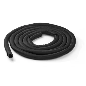 StarTech.com 15' (4.6m) osłona na kable - elastyczny spiralny organizer kabli - średnica rozszerzalna 1,0-1,5 cala - osłona rozszerzalna z poliestru - organizer/ochrona/ukrywanie kabli - czarny przycinany organizer kabli