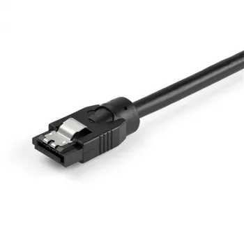Kabel StarTech.com 0,6 m Okrągły SATA, 0,6 m, SATA III, SATA 7-pin, SATA 7-pin, Męski/Męski, Czarny