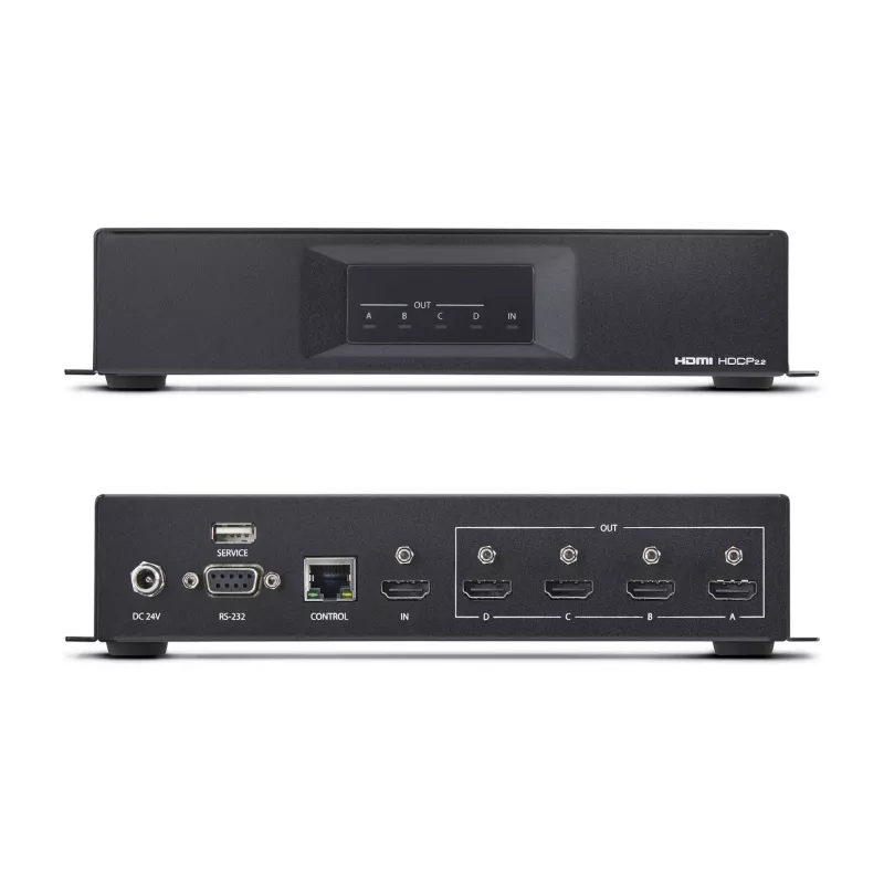 StarTech.com Kontroler ściany wideo HDMI 2x2 – Wejście wideo HDMI 2.0 4K 60 Hz na 4 wyjścia 1080p – Procesor ściany wideo do wyświetlaczy wieloekranowych – Rozdzielacz ściany wideo – Sterowanie RS232/Ethernet
