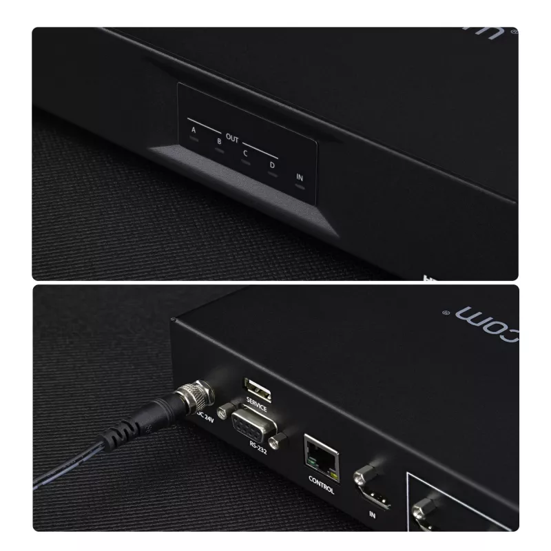 StarTech.com Kontroler ściany wideo HDMI 2x2 – Wejście wideo HDMI 2.0 4K 60 Hz na 4 wyjścia 1080p – Procesor ściany wideo do wyświetlaczy wieloekranowych – Rozdzielacz ściany wideo – Sterowanie RS232/Ethernet