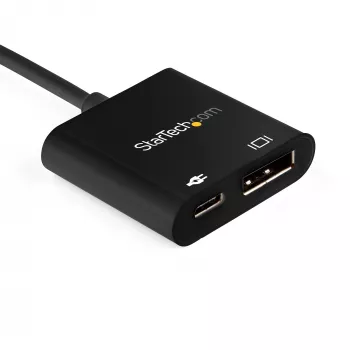StarTech.com Adapter USB-C na DisplayPort z Power Delivery - 8K 60 Hz / 4K 120 Hz, konwerter wideo USB Type-C na DP 1.4 z ładowaniem przelotowym PD 60 W - HBR3 - kompatybilny z Thunderbolt 3