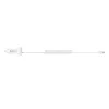 StarTech.com Ładowarka samochodowa Lightning ze zwijanym kablem, zwijany kabel Lightning 1 m, 12 W, biała, adapter samochodowy USB z 2 portami do telefonów i tabletów, podwójna ładowarka samochodowa USB do iPhone'a