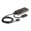 StarTech.com 3 Port Multi Monitor Adapter - DisplayPort 1.4 do 3x 4K DisplayPort Video Splitter - Podwójny lub Potrójny 4K - Hub MST DisplayPort do Laptopa/Komputera dla Wielu Monitorów - Tylko dla PC z Windows