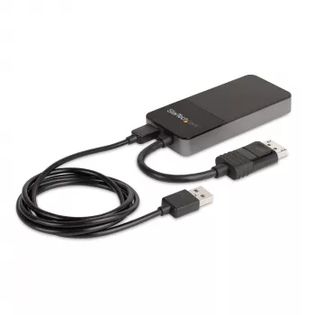 StarTech.com 3 Port Multi Monitor Adapter - DisplayPort 1.4 do 3x 4K DisplayPort Video Splitter - Podwójny lub Potrójny 4K - Hub MST DisplayPort do Laptopa/Komputera dla Wielu Monitorów - Tylko dla PC z Windows
