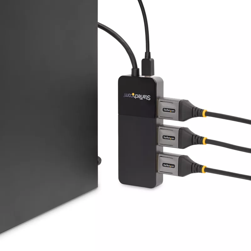 StarTech.com 3 Port Multi Monitor Adapter - DisplayPort 1.4 do 3x 4K DisplayPort Video Splitter - Podwójny lub Potrójny 4K - Hub MST DisplayPort do Laptopa/Komputera dla Wielu Monitorów - Tylko dla PC z Windows