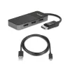 StarTech.com 3 Port Multi Monitor Adapter - DisplayPort 1.4 do 3x 4K DisplayPort Video Splitter - Podwójny lub Potrójny 4K - Hub MST DisplayPort do Laptopa/Komputera dla Wielu Monitorów - Tylko dla PC z Windows