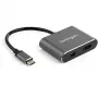 StarTech.com Wieloportowy adapter wideo USB C — 4K 60 Hz USB-C na HDMI 2.0 lub Mini DisplayPort 1.2 — konwerter wyświetlacza USB-C 2-w-1 HDMI/MDP HBR2 HDR — zgodny z TB3