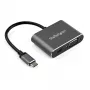 StarTech.com Wieloportowy adapter wideo USB C - USB-C na Mini DisplayPort 1.2 4K 60 Hz lub monitor VGA 1080p - Adapter USB Type-C 2-w-1 MDP HBR2 HDR/VGA - Kompatybilny z TB3