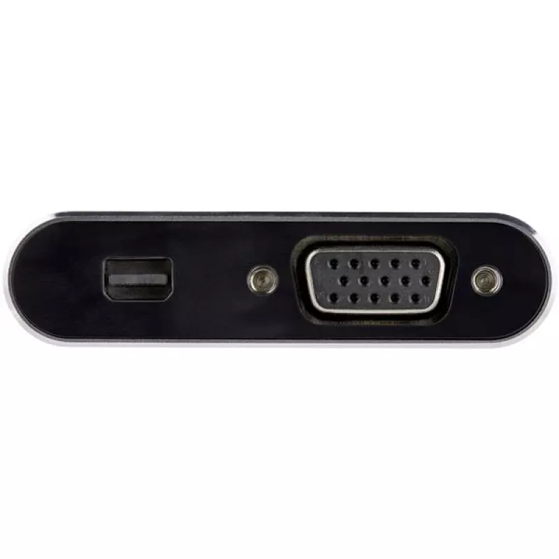 StarTech.com Wieloportowy adapter wideo USB C - USB-C na Mini DisplayPort 1.2 4K 60 Hz lub monitor VGA 1080p - Adapter USB Type-C 2-w-1 MDP HBR2 HDR/VGA - Kompatybilny z TB3