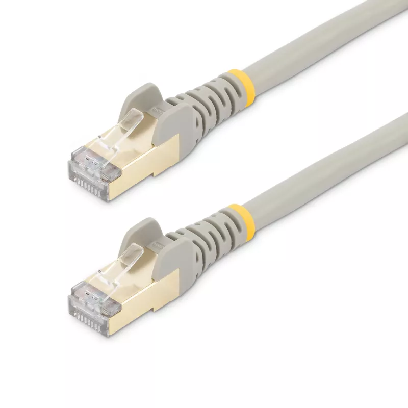 StarTech.com 7,5m CAT6a Ethernet kabel - 10 Gigabit Shielded Snagless RJ45 100W PoE Patch Cord - 10GbE STP kabel sieciowy w/Strain Relief - Gray Individually Tested/Wiring is UL Certified/TIA