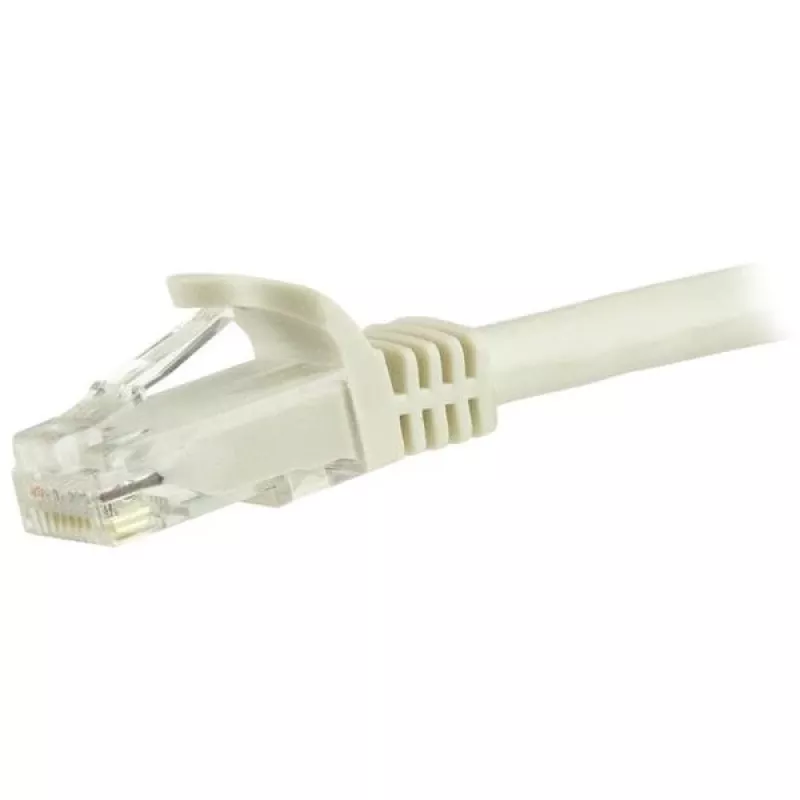 StarTech.com 7.5m CAT6 Ethernet kabel - biały CAT 6 Gigabit Ethernet Wire -250MHz 100W PoE RJ45 UTP sieciowy/Patch Cord Snagless w/Strain Relief Individually Tested