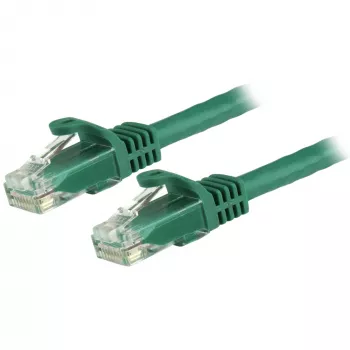 StarTech.com 7.5m Kabel Ethernet CAT6 - Zielony przewód Gigabit Ethernet CAT 6 - 250MHz 100W PoE RJ45 UTP kabel sieciowy/patchcord bezzaczepowy z odciążeniem, indywidualnie testowany