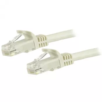 Kabel Ethernet StarTech.com 1,5 m CAT6 - Biały przewód Gigabit Ethernet CAT 6 - 250 MHz 100 W PoE RJ45 UTP kabel sieciowy/krosowy bez zaczepów z odciążeniem, indywidualnie testowany