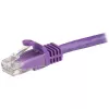 StarTech.com 1.5m kabel Ethernet CAT6 - fioletowy przewód Gigabit Ethernet CAT 6 - 250 MHz 100 W PoE RJ45 UTP kabel sieciowy/krosowy bez zaczepów z odciążeniem, testowany indywidualnie