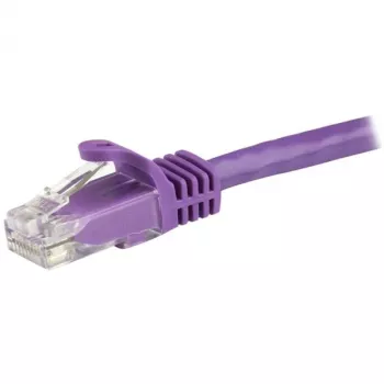 StarTech.com 1.5m kabel Ethernet CAT6 - fioletowy przewód Gigabit Ethernet CAT 6 - 250 MHz 100 W PoE RJ45 UTP kabel sieciowy/krosowy bez zaczepów z odciążeniem, testowany indywidualnie
