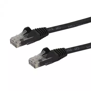 StarTech.com Kabel Ethernet 1,5 m CAT6 - Czarny przewód CAT 6 Gigabit Ethernet - 250 MHz 100 W PoE RJ45 UTP kabel sieciowy/krosowy bez zaczepów z odciążeniem, indywidualnie testowany