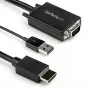 StarTech.com 2m Kabel konwertera VGA na HDMI z obsługą dźwięku USB i zasilaniem – analogowo-cyfrowy adapter kablowya wideo do podłączenia komputera PC z VGA do wyświetlacza HDMI – 1080p kabel monitorowy męski-męski