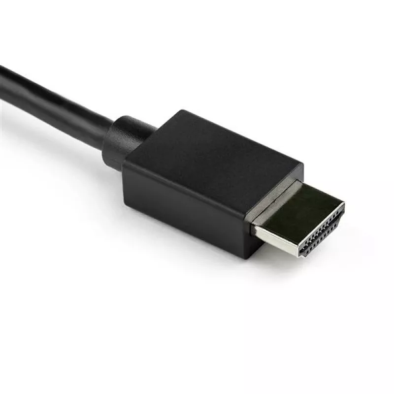 StarTech.com 2m Kabel konwertera VGA na HDMI z obsługą dźwięku USB i zasilaniem – analogowo-cyfrowy adapter kablowya wideo do podłączenia komputera PC z VGA do wyświetlacza HDMI – 1080p kabel monitorowy męski-męski