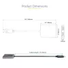 StarTech.com DP do Dual HDMI MST HUB - Podwójne HDMI 4K 60Hz - Adapter DisplayPort do wielu monitorów z kablem 1ft / 30cm - Hub DP 1.4 Multi Stream Transport, DSC | HBR3 - Rozdzielacz DP do HDMI