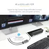 StarTech.com DP do Dual HDMI MST HUB - Podwójne HDMI 4K 60Hz - Adapter DisplayPort do wielu monitorów z kablem 1ft / 30cm - Hub DP 1.4 Multi Stream Transport, DSC | HBR3 - Rozdzielacz DP do HDMI