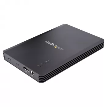 StarTech.com 4-zatokowa obudowa Thunderbolt 3 NVMe, dla dysków SSD M.2 NVMe, 1x wideo DisplayPort/ 2x porty downstream TB3, 40Gbps, zasilacz 72W, zewnętrzna obudowa dysku twardego