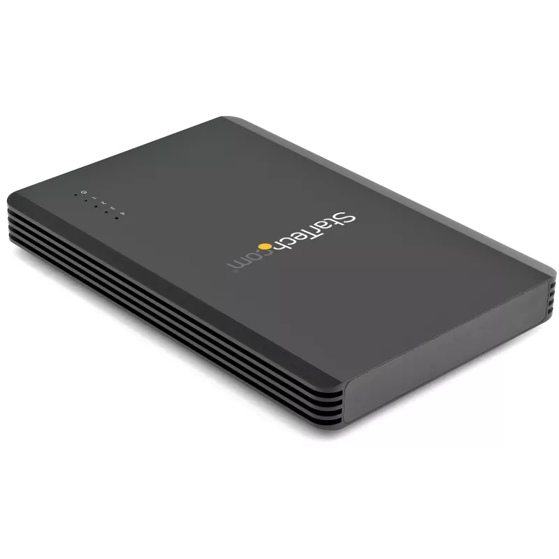 StarTech.com 4-zatokowa obudowa Thunderbolt 3 NVMe, dla dysków SSD M.2 NVMe, 1x wideo DisplayPort/ 2x porty downstream TB3, 40Gbps, zasilacz 72W, zewnętrzna obudowa dysku twardego