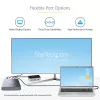 StarTech.com 4-zatokowa obudowa Thunderbolt 3 NVMe, dla dysków SSD M.2 NVMe, 1x wideo DisplayPort/ 2x porty downstream TB3, 40Gbps, zasilacz 72W, zewnętrzna obudowa dysku twardego