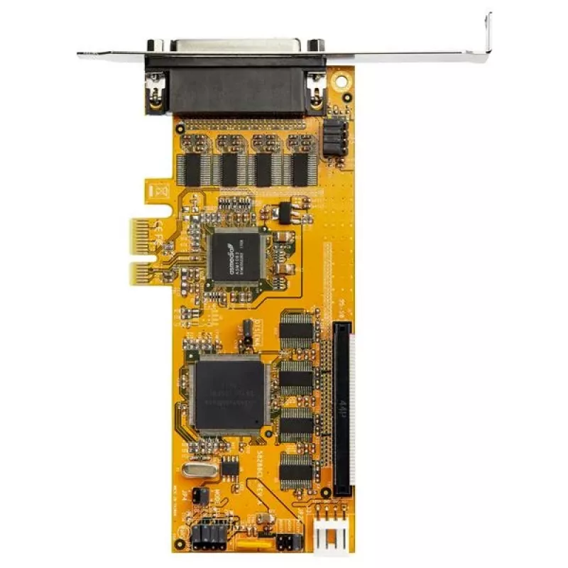 StarTech.com 8-Port PCI Express RS232 Serial Adapter Card, PCIe RS232 Serial Card, 16C1050 UART, Low Profile Serial DB9 kontroler/Expansion Card, 15kV ESD Protection, Windows Only - TAA