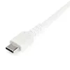 StarTech.com 2m kabel ładujący USB A na USB C - wytrzymały kabel do szybkiego ładowania i synchronizacji USB 2.0 na USB Type C - solidna powłoka TPE z włóknem aramidowym M/M 3A biały - Samsung S10, iPad Pro, Pixel