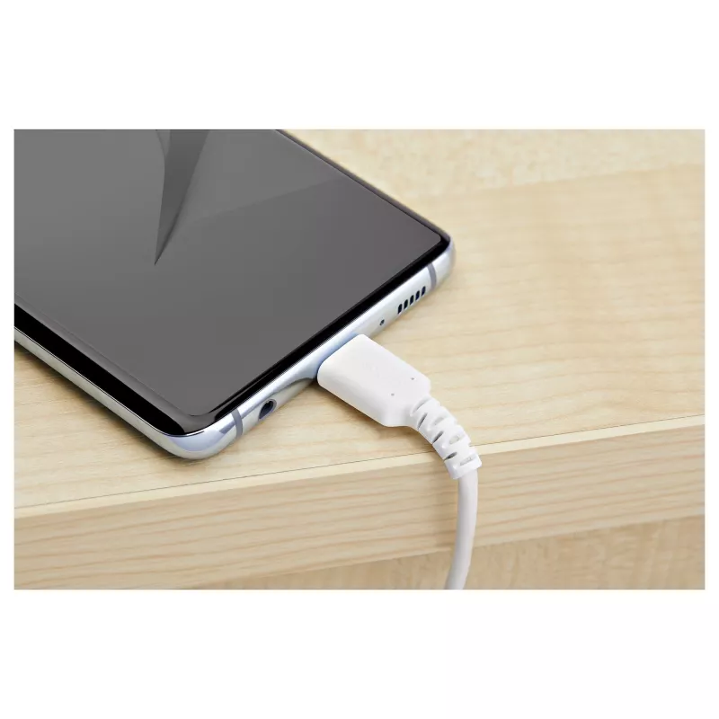 StarTech.com Kabel USB A do USB C 1 m – Wytrzymały kabel szybkiego ładowania i synchronizacji USB 2.0 do USB typu C – Solidny płaszcz TPE z włóknem aramidowym M/M 3 A biały – Samsung S10, iPad Pro, Pixel