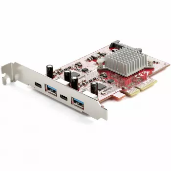 StarTech.com 4-portowa karta USB PCIe - 10Gbps karta rozszerzeń USB PCI Express z 2 kontrolerami - 2x porty USB-C i 2x porty USB-A (USB 3.2/3.1 Gen 2) - Karta USB/USB-C PCI-e - Pełny profil