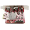 StarTech.com 4-portowa karta USB PCIe - 10Gbps karta rozszerzeń USB PCI Express z 2 kontrolerami - 2x porty USB-C i 2x porty USB-A (USB 3.2/3.1 Gen 2) - Karta USB/USB-C PCI-e - Pełny profil
