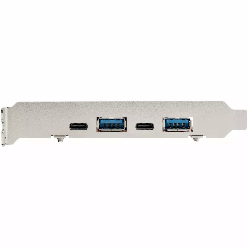 StarTech.com 4-portowa karta USB PCIe - 10Gbps karta rozszerzeń USB PCI Express z 2 kontrolerami - 2x porty USB-C i 2x porty USB-A (USB 3.2/3.1 Gen 2) - Karta USB/USB-C PCI-e - Pełny profil