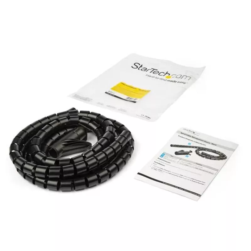 StarTech.com 2.5 m (8,2 stopy) osłona do zarządzania kablami - spiralna - średnica 25 mm (1 cal)