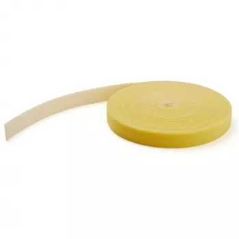 StarTech.com 100ft Hook and Loop Roll - Cut-to-Size Reusable kabel Ties - Bulk Industrial Wire Fastener Tape /Adjustable Fabric Wraps żółty / Resuable Self Gripping kabel Management Straps