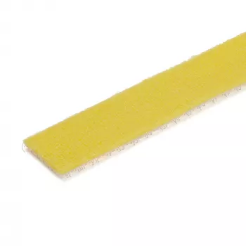 StarTech.com 100ft Hook and Loop Roll - Cut-to-Size Reusable kabel Ties - Bulk Industrial Wire Fastener Tape /Adjustable Fabric Wraps żółty / Resuable Self Gripping kabel Management Straps