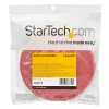 StarTech.com 25ft rolka z rzepem - przycinane na wymiar wielokrotnego użytku opaski kablowe - hurtowa taśma mocująca do przewodów przemysłowych / regulowane owijki z tkaniny czerwone / samozaciskowe paski do zarządzania kablami