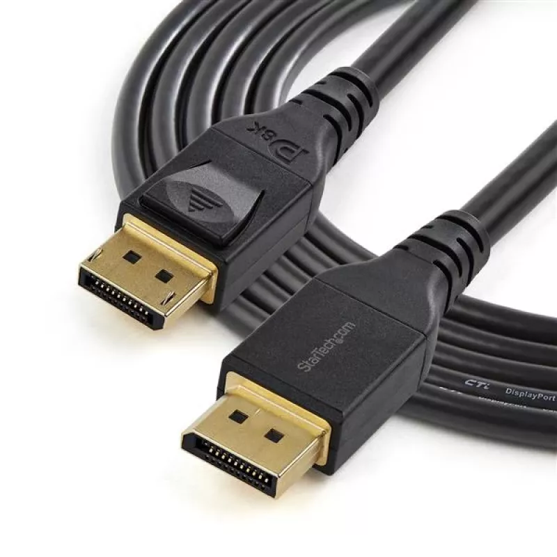 StarTech.com Kabel DisplayPort 1.4 z certyfikatem VESA, 4m, 8K 60Hz HBR3 HDR, przewód monitorowy DisplayPort do DisplayPort UHD, kabel wideo Ultra HD 4K 120Hz DP 1.4 M/M złącze DP