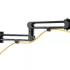 StarTech.com Podwójne ramię do monitorów montowane na biurku - Zacisk biurkowy VESA do monitorów do 32 cali - Ergonomiczne ramię przegubowe - Regulacja wysokości/pochylenia/obrotu/obracania