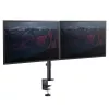 StarTech.com Podwójne ramię do monitorów montowane na biurku - Zacisk biurkowy VESA do monitorów do 32 cali - Ergonomiczne ramię przegubowe - Regulacja wysokości/pochylenia/obrotu/obracania