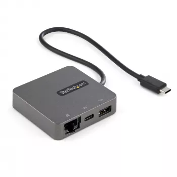 StarTech.com USB-C Multiport Adapter - USB 3.1 Gen 2 Type-C Mini Dock - USB-C do 4K HDMI lub 1080p VGA - 10 Gb/s USB-A USB-C, GbE - Przenośna stacja dokująca do laptopa - Współpracuje z Thunderbolt 3