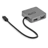 StarTech.com USB-C Multiport Adapter - USB 3.1 Gen 2 Type-C Mini Dock - USB-C do 4K HDMI lub 1080p VGA - 10 Gb/s USB-A USB-C, GbE - Przenośna stacja dokująca do laptopa - Współpracuje z Thunderbolt 3