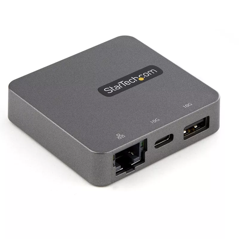StarTech.com USB-C Multiport Adapter - USB 3.1 Gen 2 Type-C Mini Dock - USB-C do 4K HDMI lub 1080p VGA - 10 Gb/s USB-A USB-C, GbE - Przenośna stacja dokująca do laptopa - Współpracuje z Thunderbolt 3
