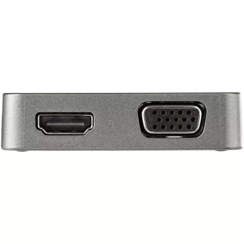StarTech.com USB-C Multiport Adapter - USB 3.1 Gen 2 Type-C Mini Dock - USB-C do 4K HDMI lub 1080p VGA - 10 Gb/s USB-A USB-C, GbE - Przenośna stacja dokująca do laptopa - Współpracuje z Thunderbolt 3