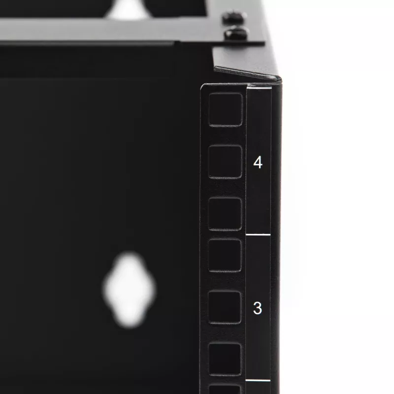 StarTech.com 4U Szafka sieciowa naścienna - 14 cali głębokości (niski profil) - 19-calowy uchwyt do paneli krosowych dla płytkiego serwera i sprzętu IT, przełączników sieciowych - udźwig 44 funty/20 kg, czarna