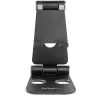 StarTech.com Stojak na telefon i tablet - Składany uniwersalny uchwyt do urządzeń mobilnych dla smartfonów i tabletów - Regulowany ergonomiczny stojak na telefon komórkowy na biurko pod wieloma kątami - Przenośny - Czarny